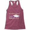 kindergarten 2017 nailed it graduation Racerback Tank