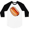 hotdogs on a bun 3/4 Sleeve Shirt