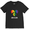 Love is Love Heart V-Neck Tee