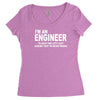 i'm an engineer i'm never wrong Women's Triblend Scoop T-shirt