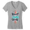 nobody can drag me down Women's V-Neck T-Shirt