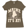 maine Ladies Fitted T-Shirt