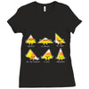 candy corn are triangles Ladies Fitted T-Shirt