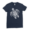 hawaiian turtle tribal art Ladies Fitted T-Shirt