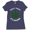 dont panic Ladies Fitted T-Shirt