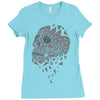skull triangle Ladies Fitted T-Shirt