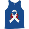 lung cancer white ribbon Tank Top