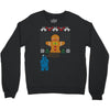cookie monster gingerbread man ugly christmas sweater Crewneck Sweatshirt