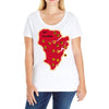 isla nublar Ladies Curvy T-Shirt