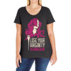 hair stylist virginity Ladies Curvy T-Shirt