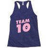 team 10 light pink Racerback Tank