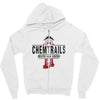 jet chemtrails red &amp; grey logo Zipper Hoodie