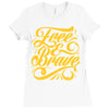 free &amp; brave Ladies Fitted T-Shirt