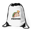 Best Friends Tacos Drawstring Bags
