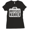 briefcase wanker Ladies Fitted T-Shirt