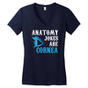 anatomy jokes are cornea Women's V-Neck T-Shirt
