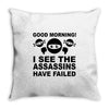 good morning Throw Pillow