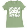 space alien qr code Ladies Fitted T-Shirt