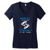 Uncle is my Name Fishing Is My Game Women's V-Neck T-Shirt