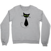 black cat idiot Crewneck Sweatshirt