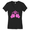 breast cancer fight Women's V-Neck T-Shirt