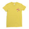 floral sagittarius pocket Ladies Fitted T-Shirt
