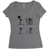 caurebuh Women's Triblend Scoop T-shirt