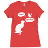 pussy! chicken! Ladies Fitted T-Shirt