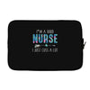 i'm a good nurse i just cuss a lot Laptop sleeve