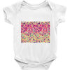 pink triangle print Baby Onesie