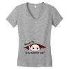 November Peeking Out Baby Boy Women's V-Neck T-Shirt