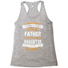 Super Cool Father Of A Freaking Awesome Daughter Racerback Tank
