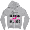 Reading Yoga Wine Balance Zipper Hoodie