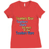 teachers give, share, care Ladies Fitted T-Shirt