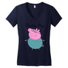 daddy pig Women's V-Neck T-Shirt