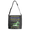 mess with my daughter and from a place Adjustable Strap Totes