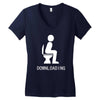 funny Women's V-Neck T-Shirt