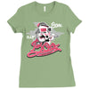 boo (2) Ladies Fitted T-Shirt