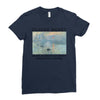 Claude Monet impression Sunrise Ladies Fitted T-Shirt