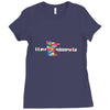 i love minnesota Ladies Fitted T-Shirt