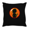 Kid Goku Saiyan With Dragon Ball 4 Star Throw Pillow