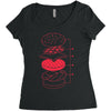 cheeseburger Women's Triblend Scoop T-shirt