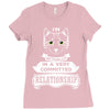 I Am Cat Actually In A Very Commited Relationship Ladies Fitted T-Shirt