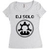 dj solo pixel Women's Triblend Scoop T-shirt