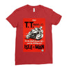 vintage tt race poster, ideal gift or birthday present Ladies Fitted T-Shirt