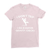 i don't trip Ladies Fitted T-Shirt