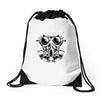 gas mask Drawstring Bags