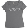 asl Women's Triblend Scoop T-shirt
