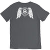 letter b with wings V-Neck Tee