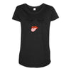 Eyelash And Lips Maternity Scoop Neck T-shirt